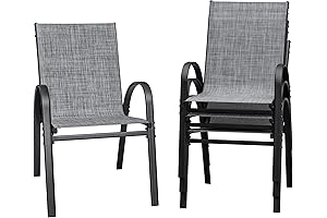 Flamaker Patio Chairs: Stackable Comfort for Your Outdoor Oasis
