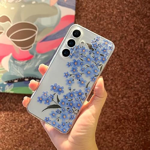 Miniatura 67 de para Funda de Samsung Galaxy S23, Funda Floral de Flores Lindas con Patrón de Lavanda Transparente y Estética para Mujeres y Niñas, Funda Lavanda