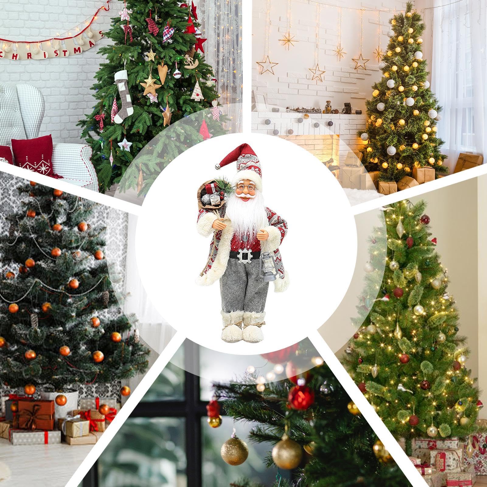 Statua Di Babbo Natale 46 Cm Statuetta Da Tavolo