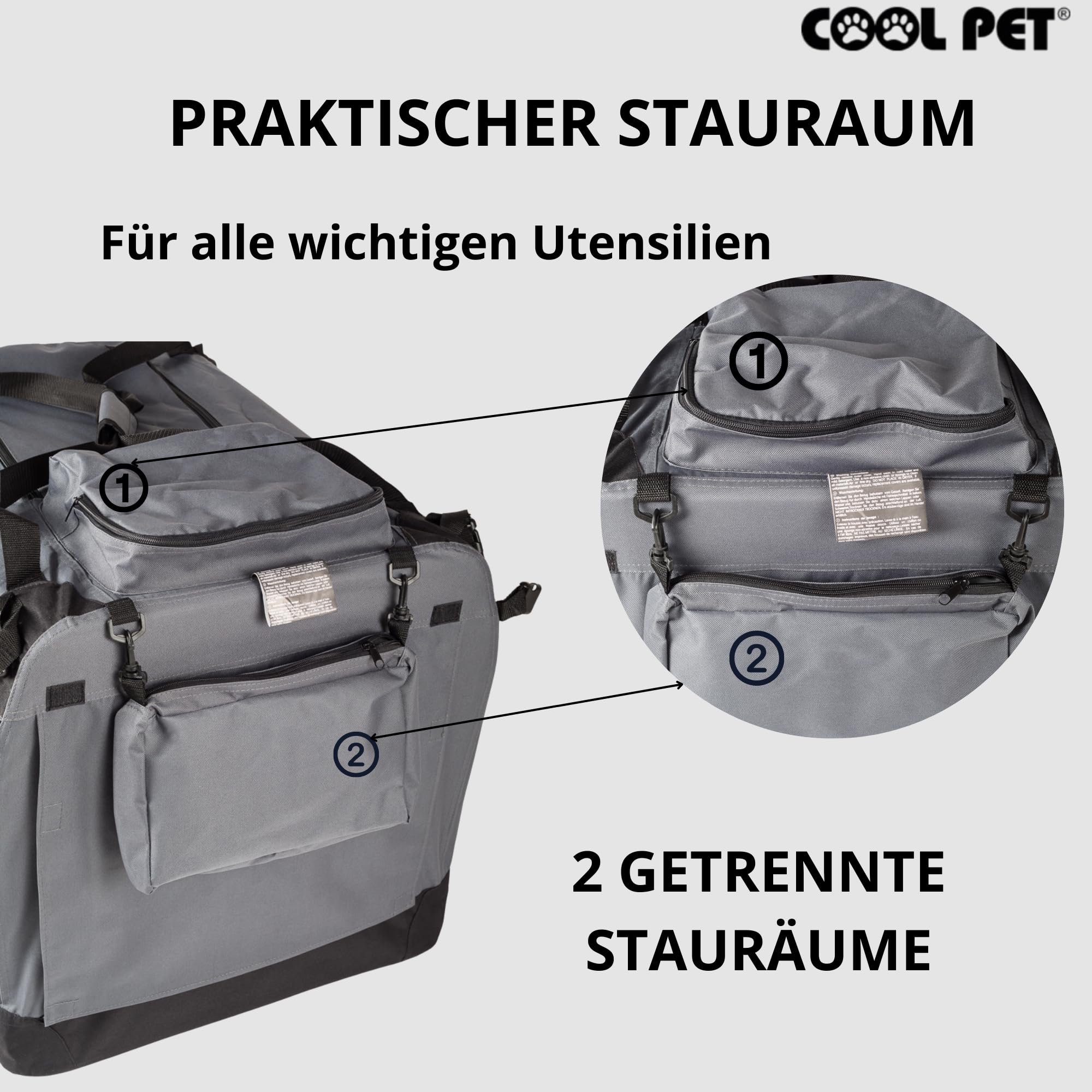 Hundebox 122 * 79 * 91cm 4XL, Hundehütte,Box für Hund, Transportbox, Box für Katze (grau)