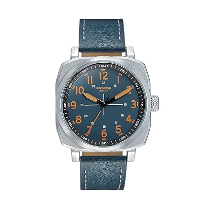 Sonata Poze Quartz Analog Green Dial Leather Strap Watch for Men_SP70024SL01W