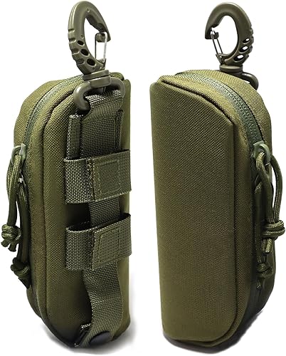 Tactical Molle Glasses Case Tactical Eyeglasses Case Shockproof Sunglasses Carrying Protective Box with Clip
