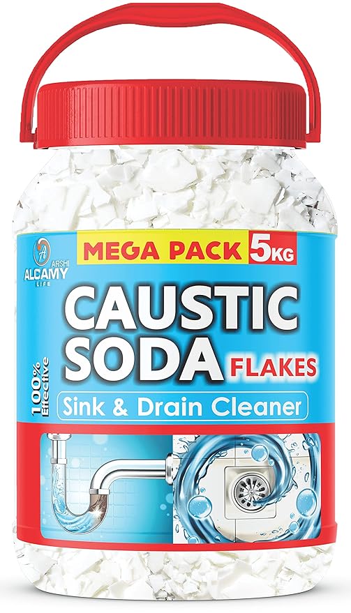AAAL Drain Cleaner Flakes 5 KG (LARGE JAR PACK) Chimney Cleaner, Pure