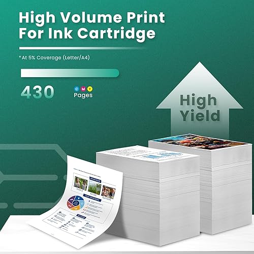 Miniatura 3 de GREENBOX Cartucho de tinta remanufacturado de repuesto para HP 61XL 61 XL para impresora HP Envy 4500 5530 5534 5535 Deskjet 2540 1000 1010 1512