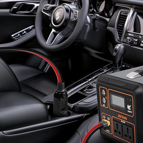 Miniatura 5 de Encendedor de cigarrillos de 1224 V a XT60 Cable YACSEJAO 14AWG 4.9FT XT60 Conector de cargador de coche para automóvilescamiones a generador solar