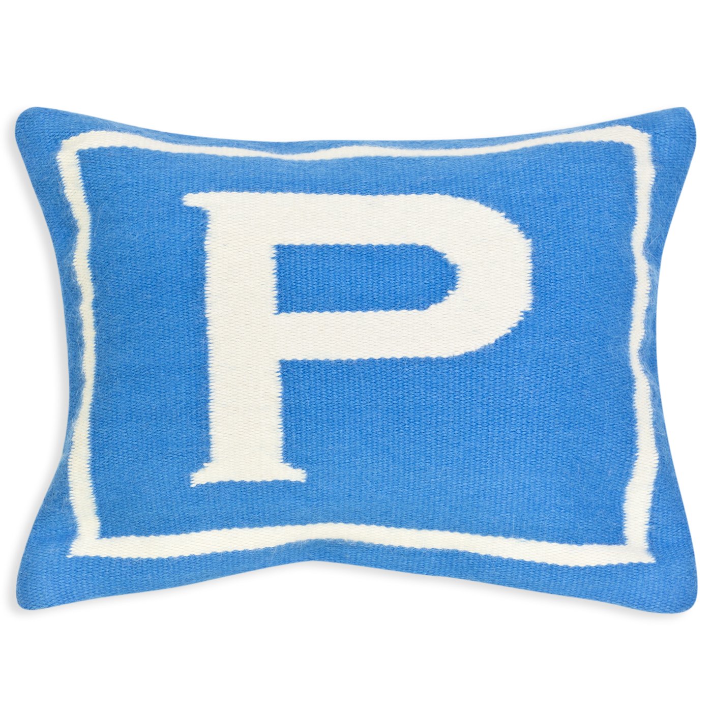 Buy Jonathan Adler Letter Baby Pillow, Blue, Monogrammed P Online at