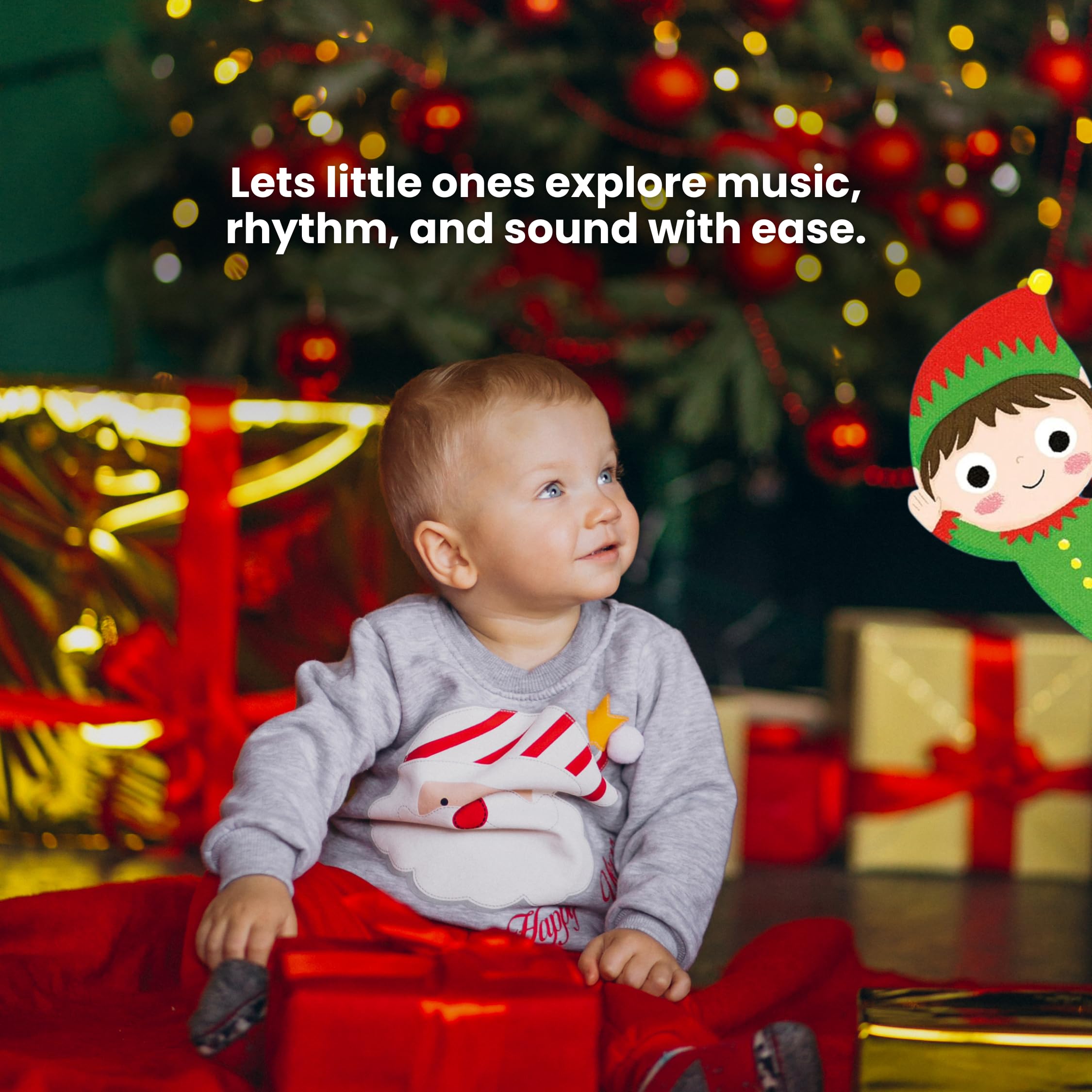 Jingle Bells: Sing-Along 1-Button Christmas Themed Book with Interactive Tabs Invite Children to Touch & Turn Pages: Sing Along Song Book