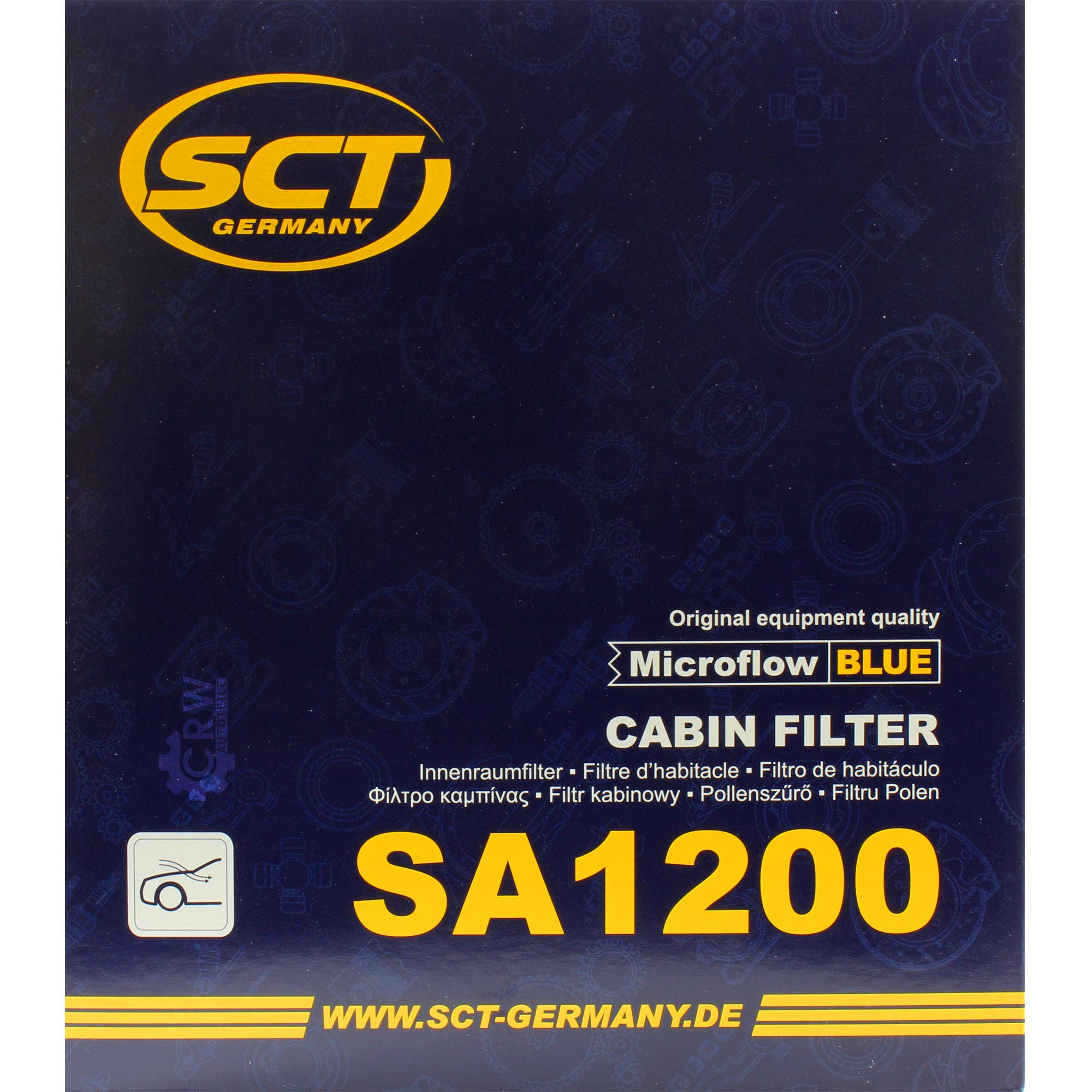 QR-Parts Set 85578547 SA 1200 24 filtros originales SCT para habitáculo, filtro de polen