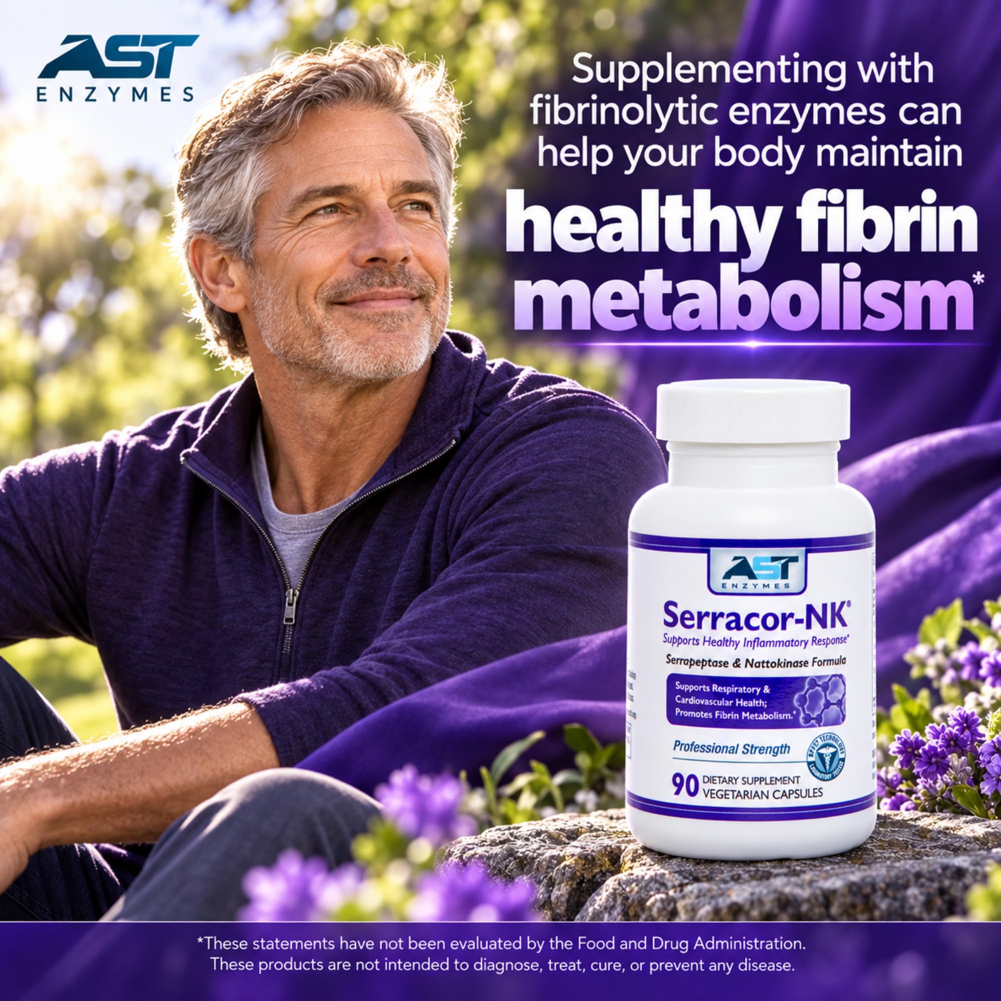 AST Enzymes Serracor-NK Serrapeptase & Nattokinase, 90 Capsules — Amazon image 3
