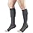 Truform 20-30 mmHg Compression Stockings for Men and Women, Knee High Length, Open Toe, Gray, 3X-Large