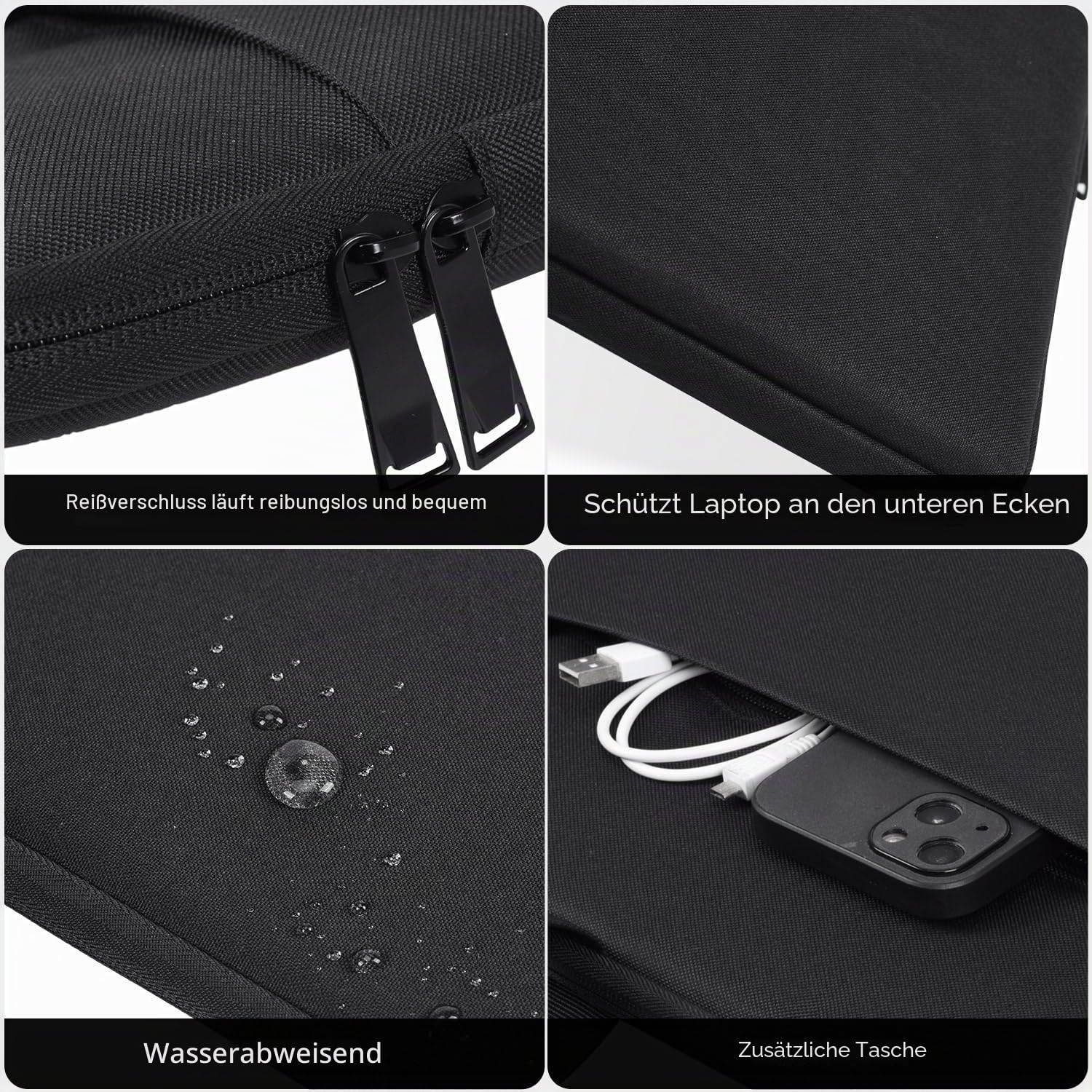 24 Zoll tragbare Monitorhülle Tragetasche kompatibel mit 23,8-24 Zoll tragbarem großem Monitor mit Grifftasche, schützende Reise stoßfest gepolsterte Zubehörtasche