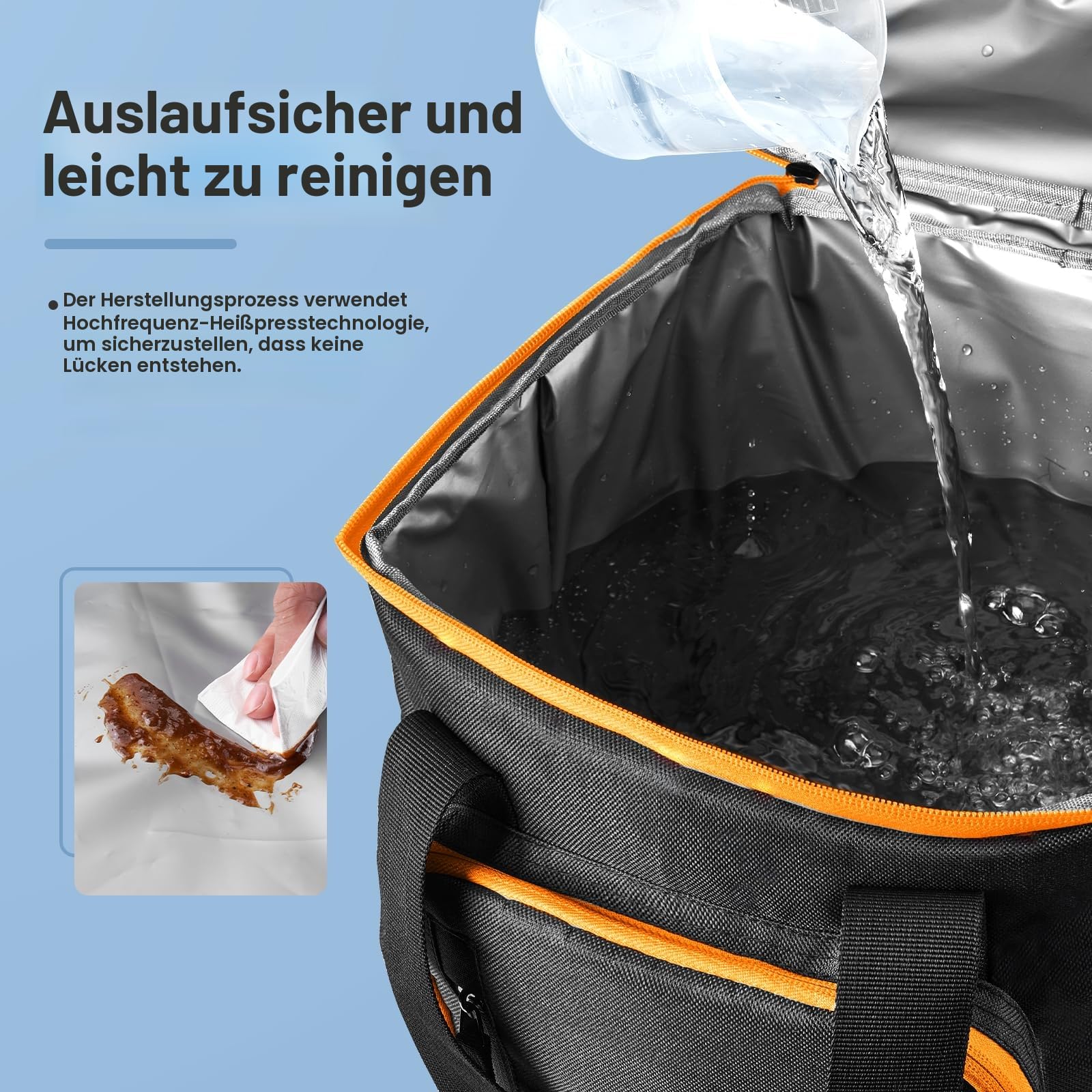 Odoland Kühlrucksack mit 3 Kühlakkus, 30 can Thermo Kühltasche Wasserdicht Rucksack zum Kühl mit Flaschenöffner für Camping, Picknick, BBQs, Strand, Reise, Ausflügen, Einkaufen