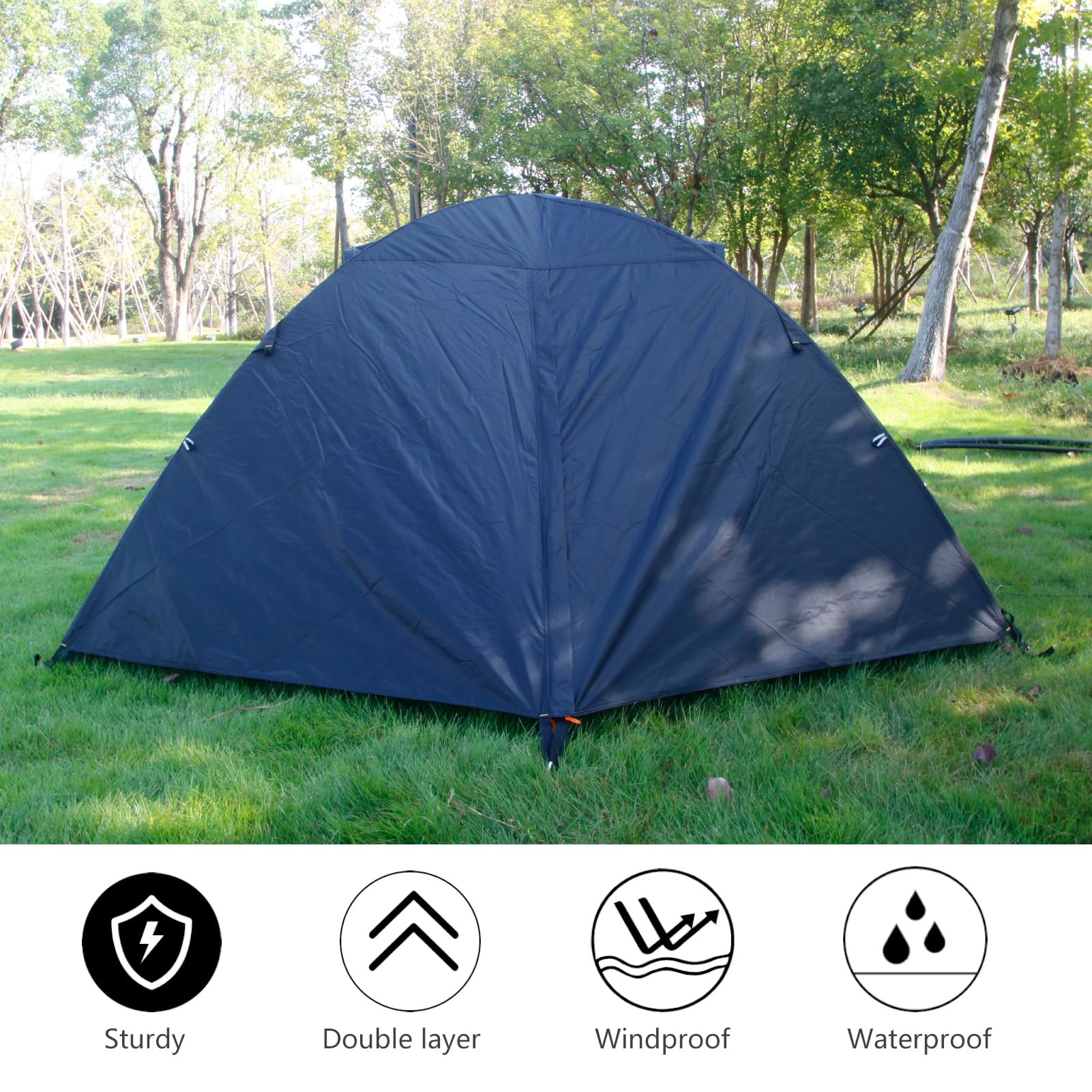 hillman zelt Zelte für 1/2/3/4 Personen, für Camping, sofortiges leichtes Rucksackreisen, Zelte, einfach aufzubauen, wasserdicht, Familien-Campingzelt mit Regenschutz und Tragetasche, tragbares Kuppelzelt Sport & Freizeit Size:4'x8' Trixie Hängematte zur Wandmontage Excluded_Promo
