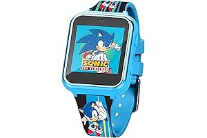 Accutime Kids SEGA Sonic The Hedgehog Blue Educational Touchscreen Smart Watch Toy