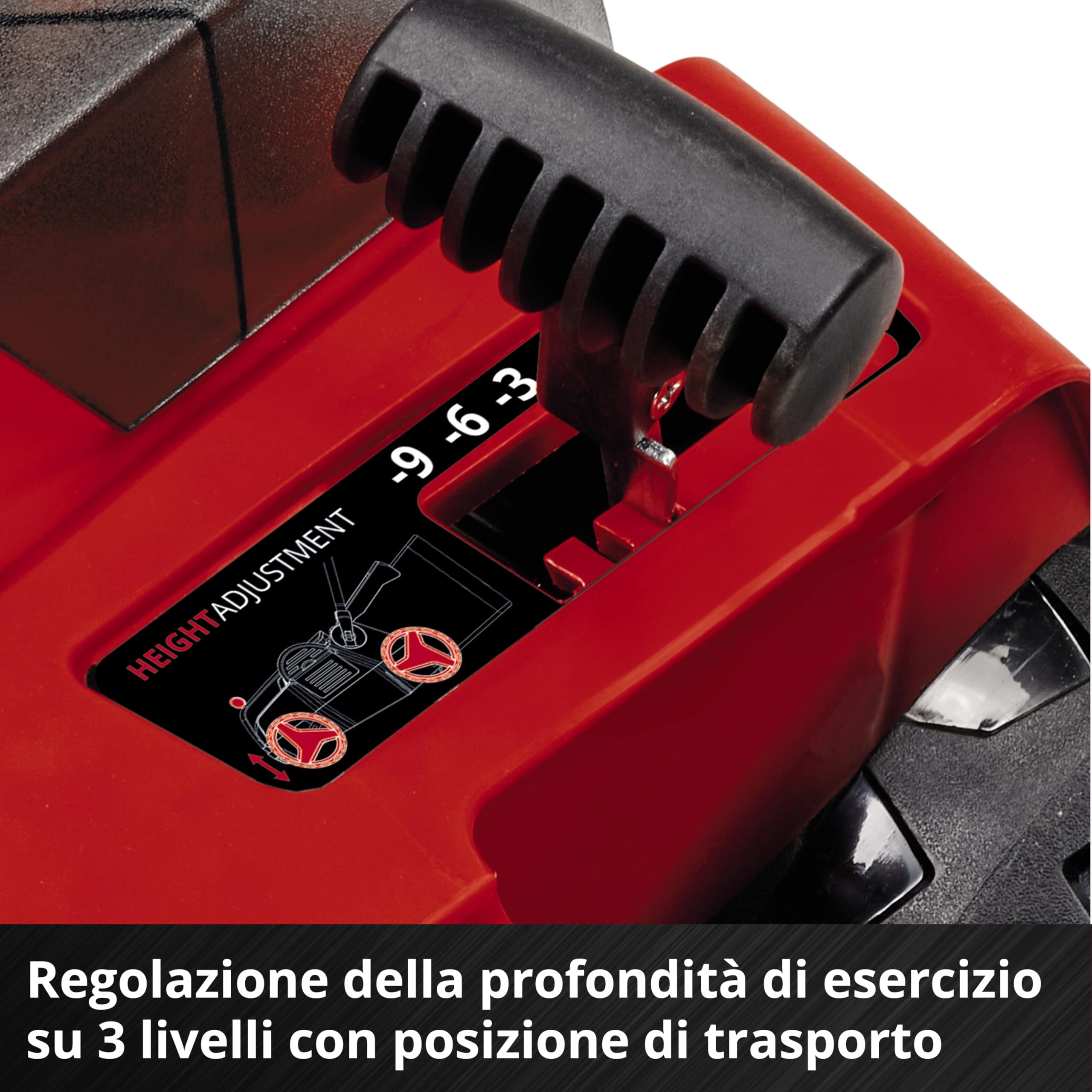 Einhell GE-SA 36/35 Li-Solo Power X-Change Ventilatore a batteria 36V motore brushless rullo 35 cm sacco 28 l