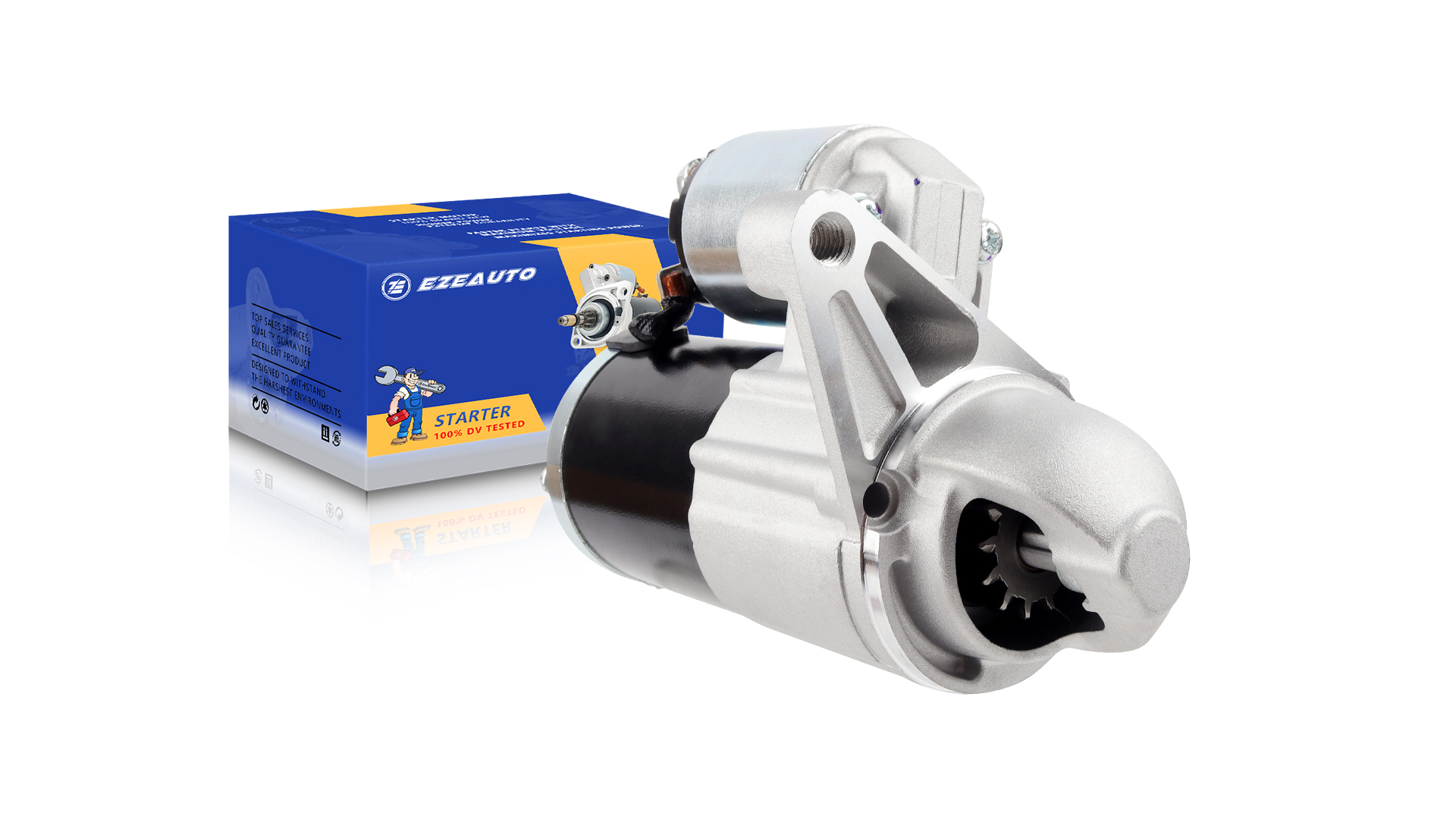 Image of Ezexpreze 19260 New Starter Compatible with Ford F-150, Transit-150, Transit-250, Transit-350, Mustang, Expedition & Lincoln Navigator, 12V 1.4KW 13 Teeth Clockwise, Replace# 410-48224, M0T39571ZC