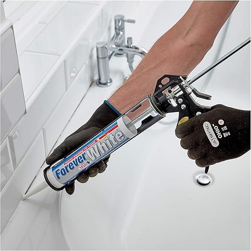 Miniatura 6 de Everbuild Pistola aplicadora de cartucho adhesivo y sellador de flujo estupendo, con barril giratorio, mango de agarre suave, para cartuchos de