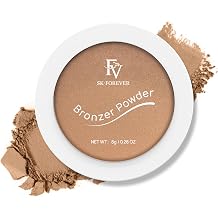FV Bronzer Powder Long Lasting, Waterproof & Buildable Silky Bronzing Powder, Sunkissed Glow Makeup Finish, Talc-Free Bronzers for Women, Deep Bronzer, 0.28oz