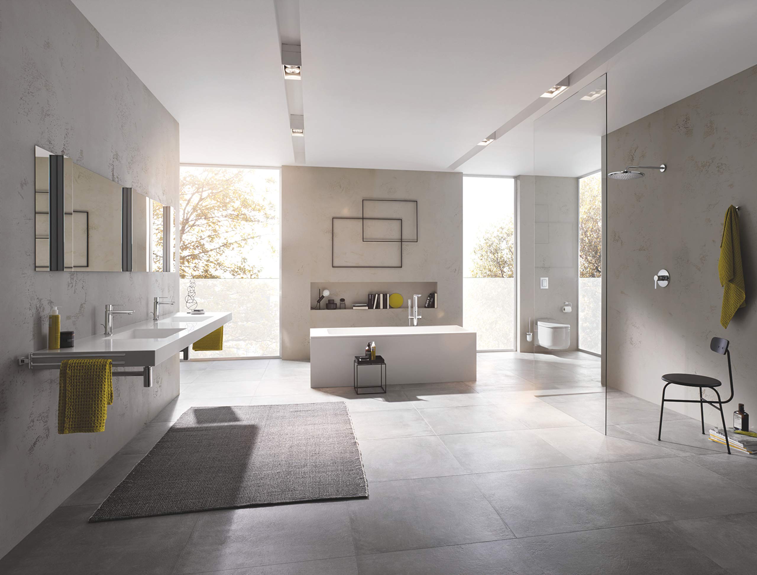 🚿GROHE LINEARE 23826001 – Válvula Equilibrio Presión Ducha COMBO Moldura Cromo | NUEVO