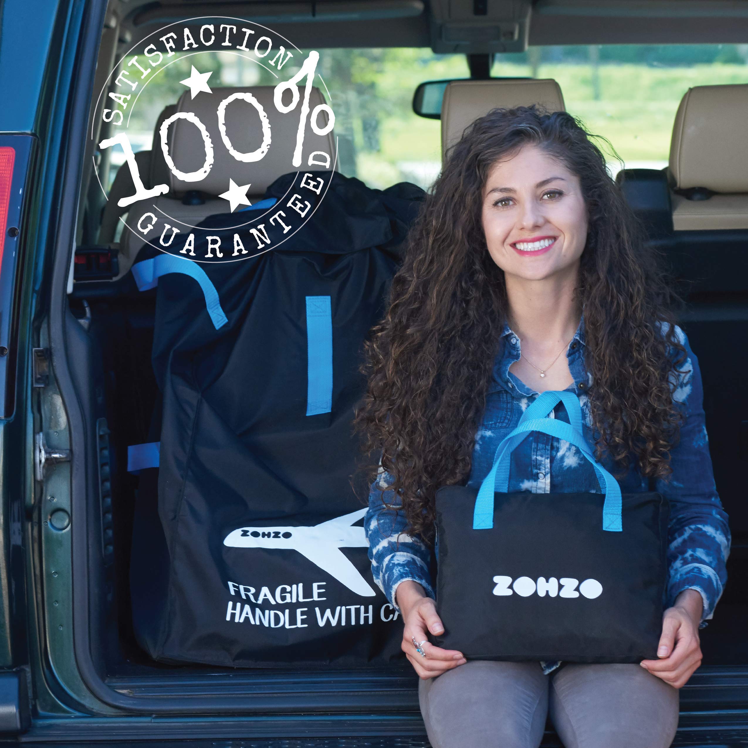 Zohzo Car Seat Travel Bag Drawstring Bag for Air Travel (Black) Buy