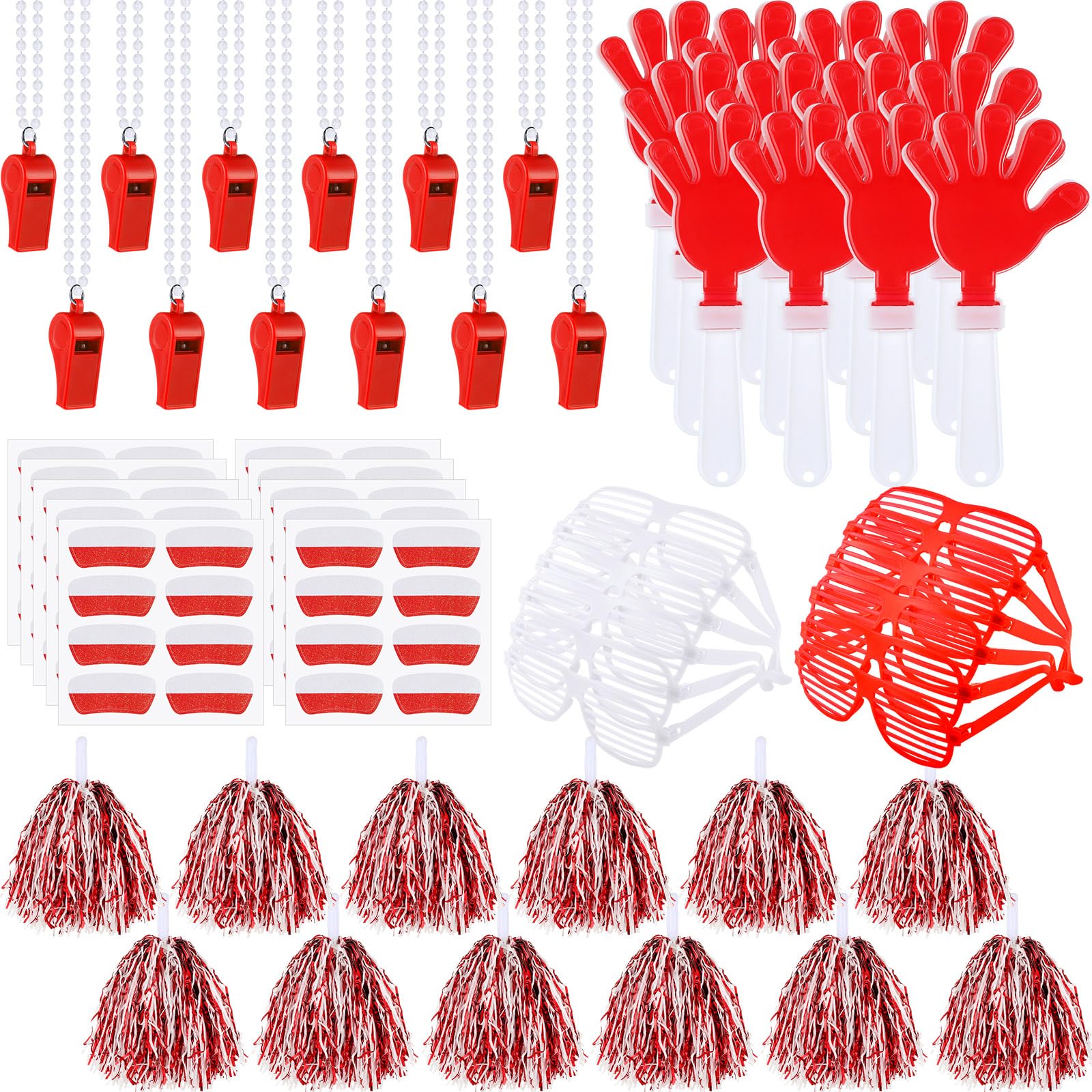 Realspring 148 Pcs Spirit Week Accessories School Team Spirit Items