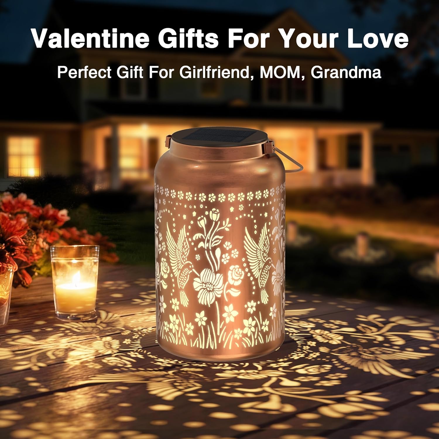 Hummingbird Solar Lantern Light 1 Pack/Solar Flood Light 4 Pack with 2CCT(Warm and Cool)