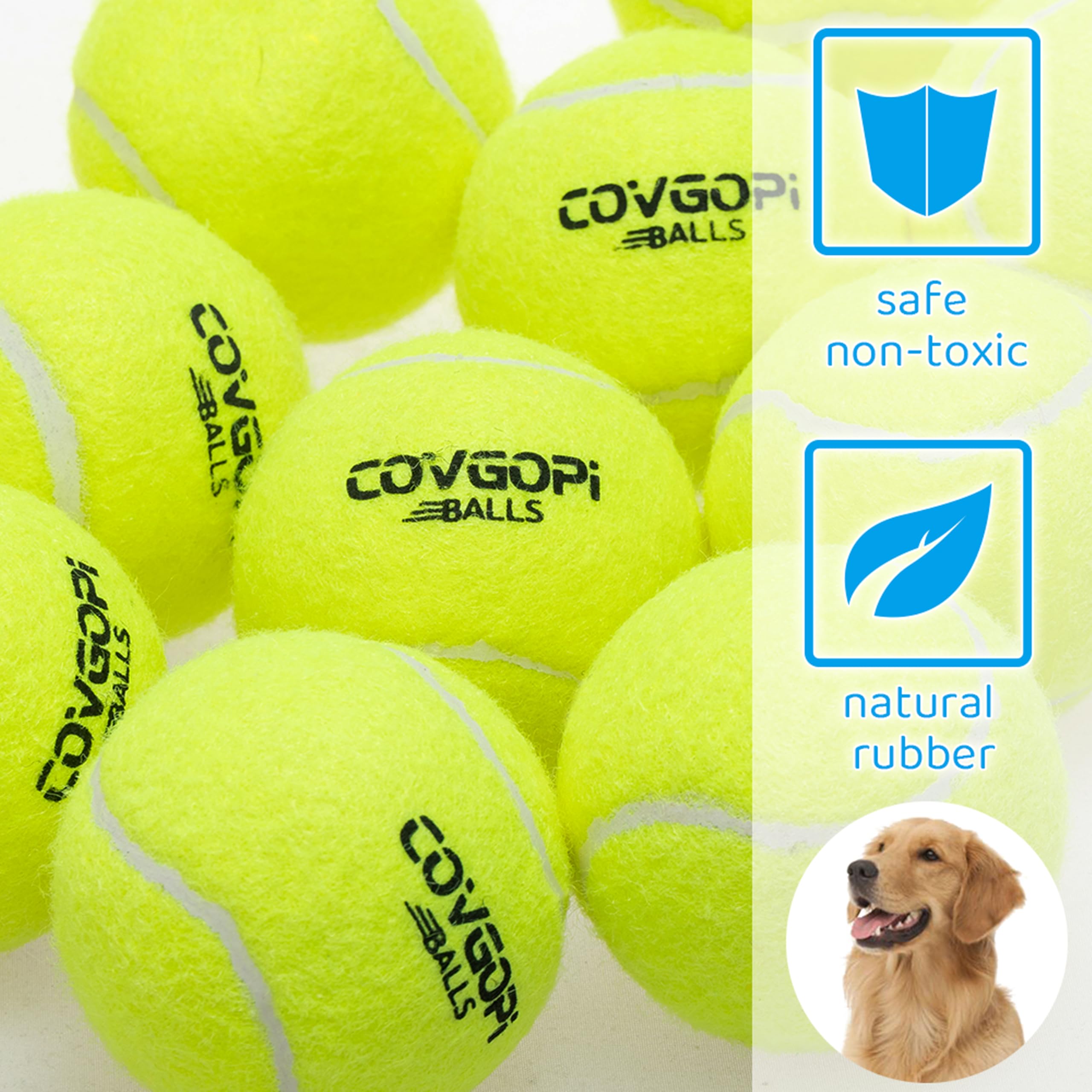 AnCoSoo Pelota de Juguete para Perros, Pelota de Goma para Comida de Perro