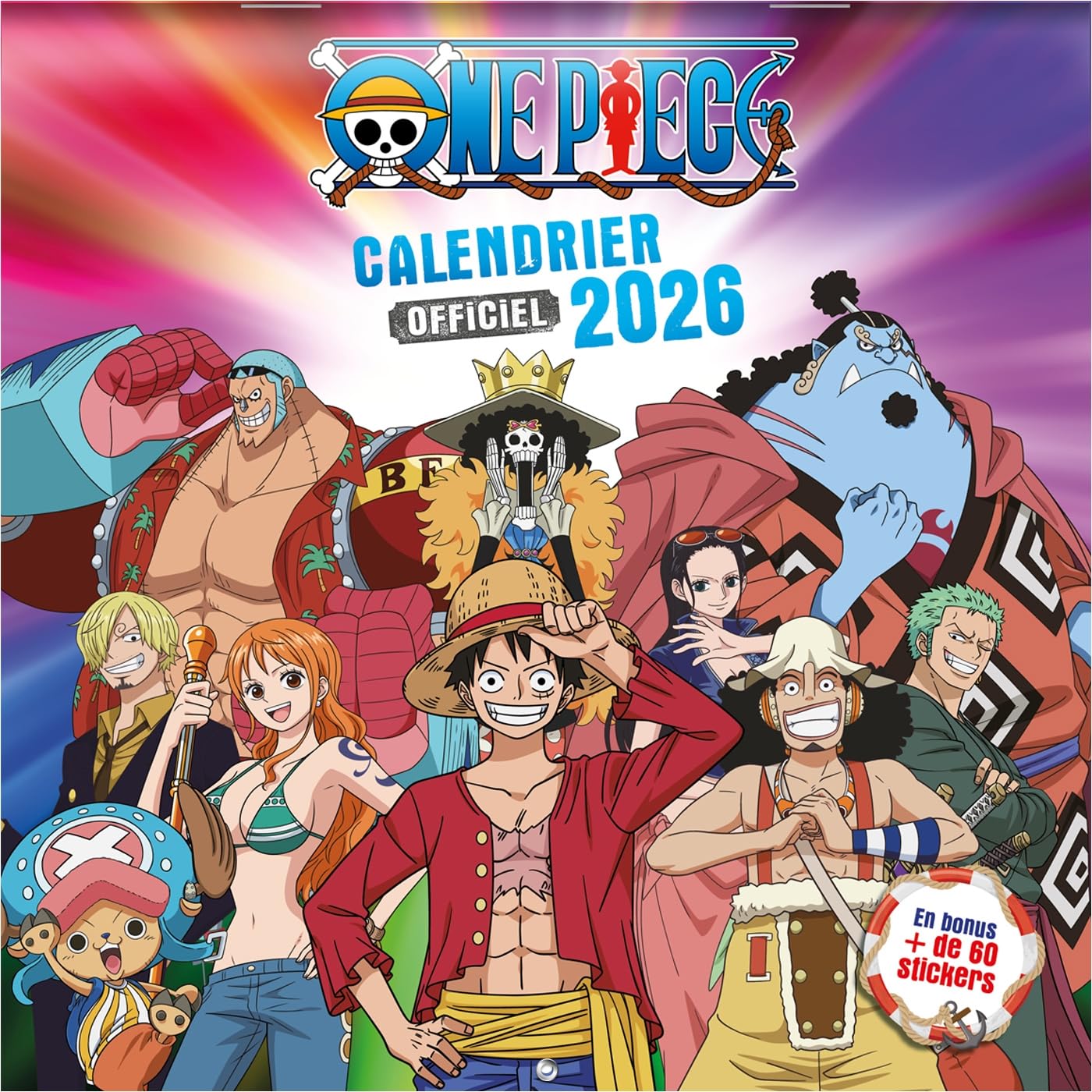 Mon calendrier officiel - One Piece 2026 (de sept. 2025 à déc. 2026): Avec + de 60 stickers