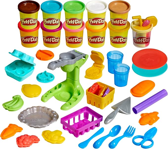 PlayDoh Farmer's Market Kitchen Playset, 28 Play Food