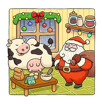 Silly Christmas: Cozy and Funny Coloring Book for Adults and Teens - Preview 3