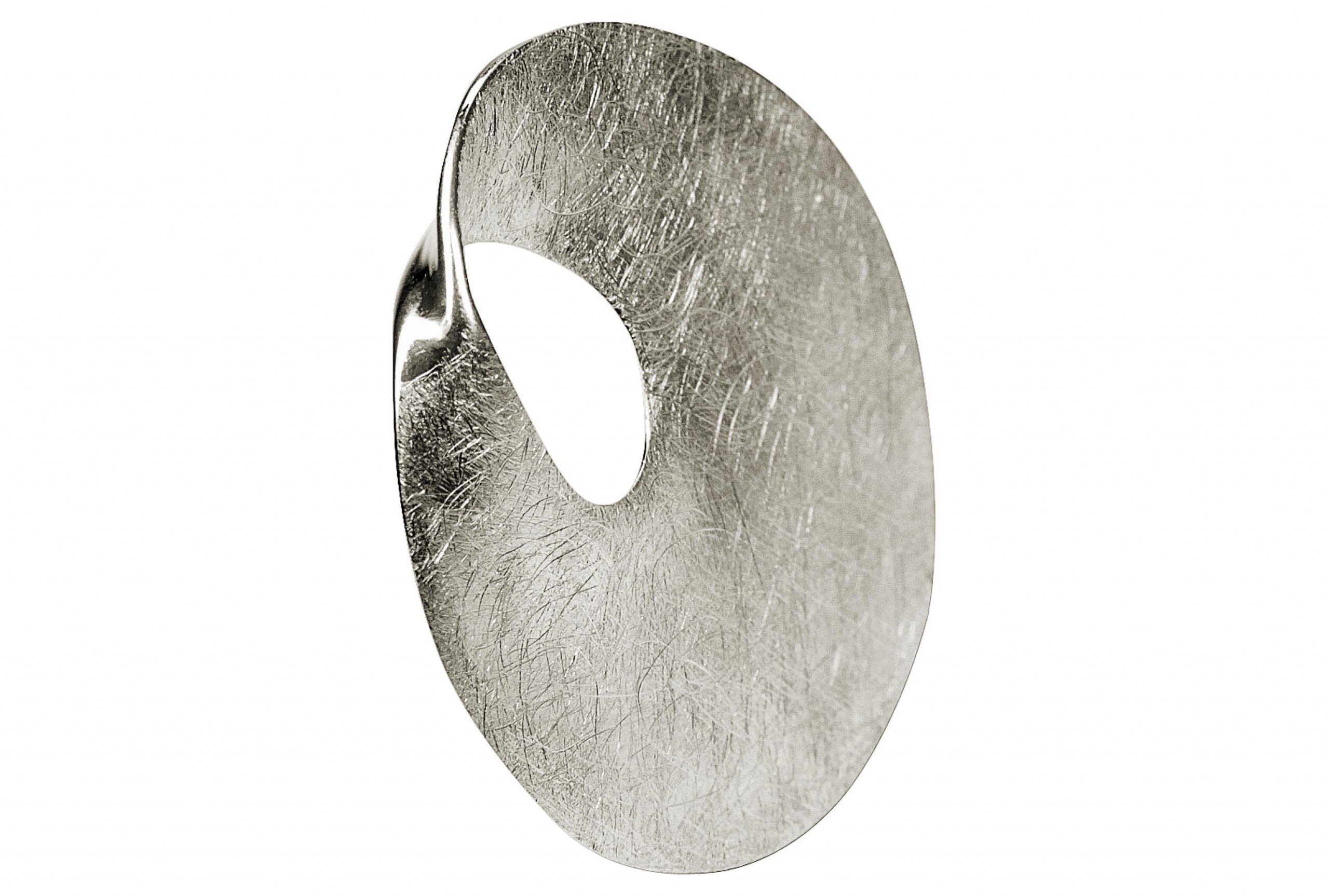 SILBERMOOS Colgante en forma de discos circulares abiertos y cepillados Plata esterlina 925