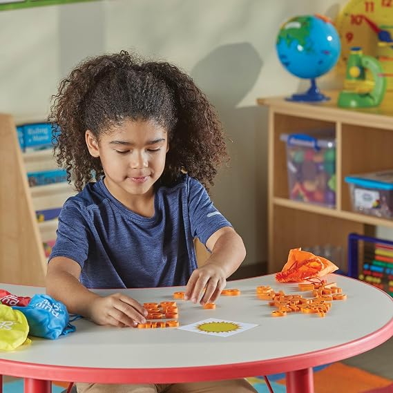 hand2mind Rainbow Lowercase Magnetic Letters, Set of 6, Ages 3+