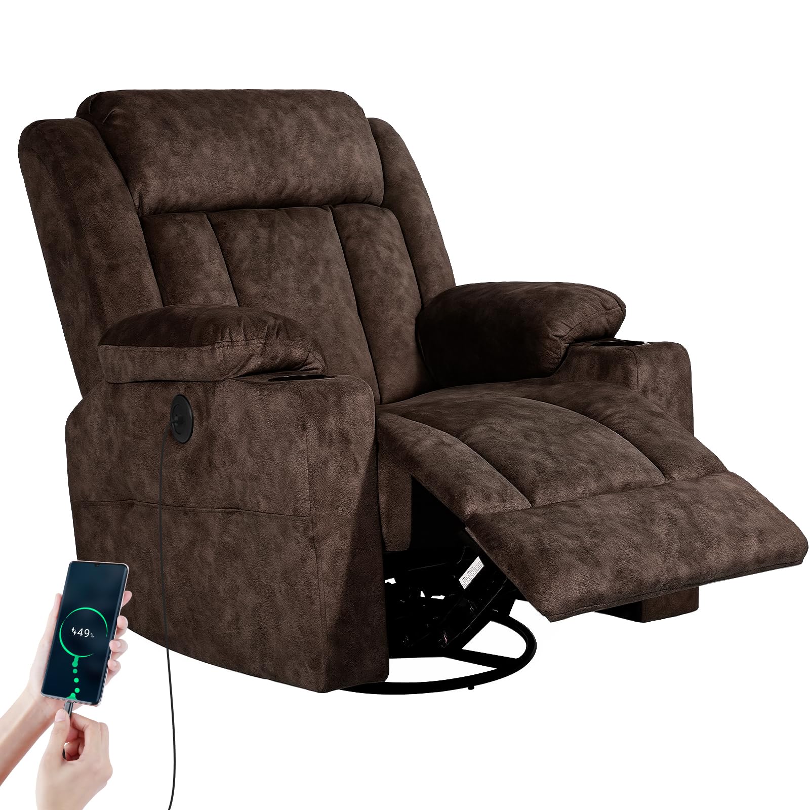 LAFWELL Retro Rocking Recliner