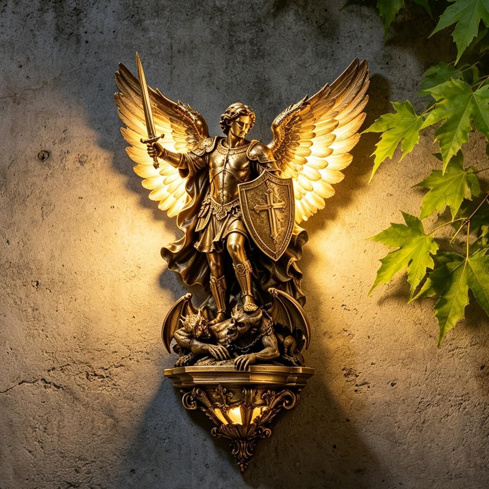 Lampada da parete gotica | Lampada da camera con angelo – Decorazione da parete Luci notturne | per i proprietari di abitazioni, soggiorno, camera da letto, studio, dormitorio, appartamento