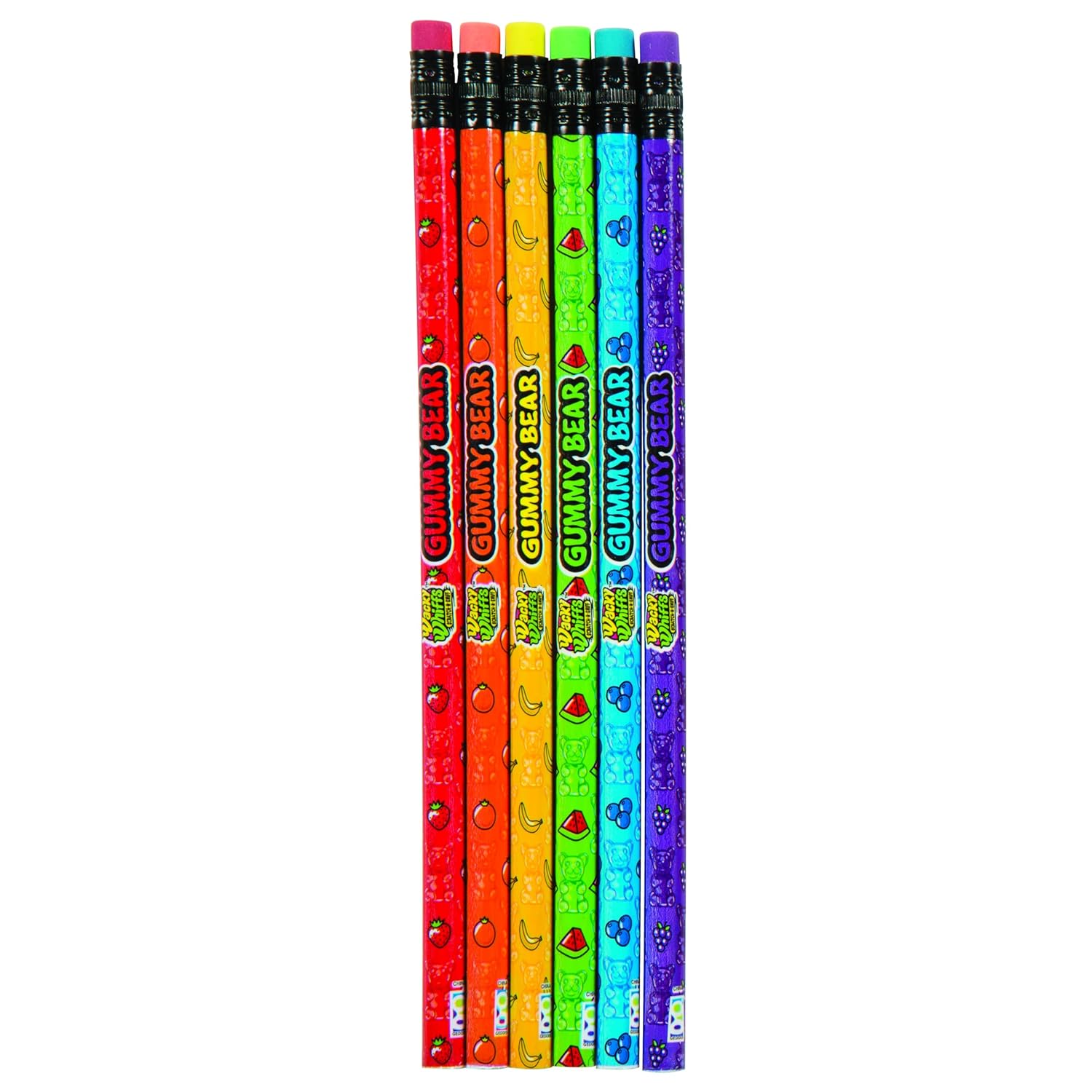 Raymond Geddes Wacky Whiffs Gummy Bear Pencils (Pack of 72)