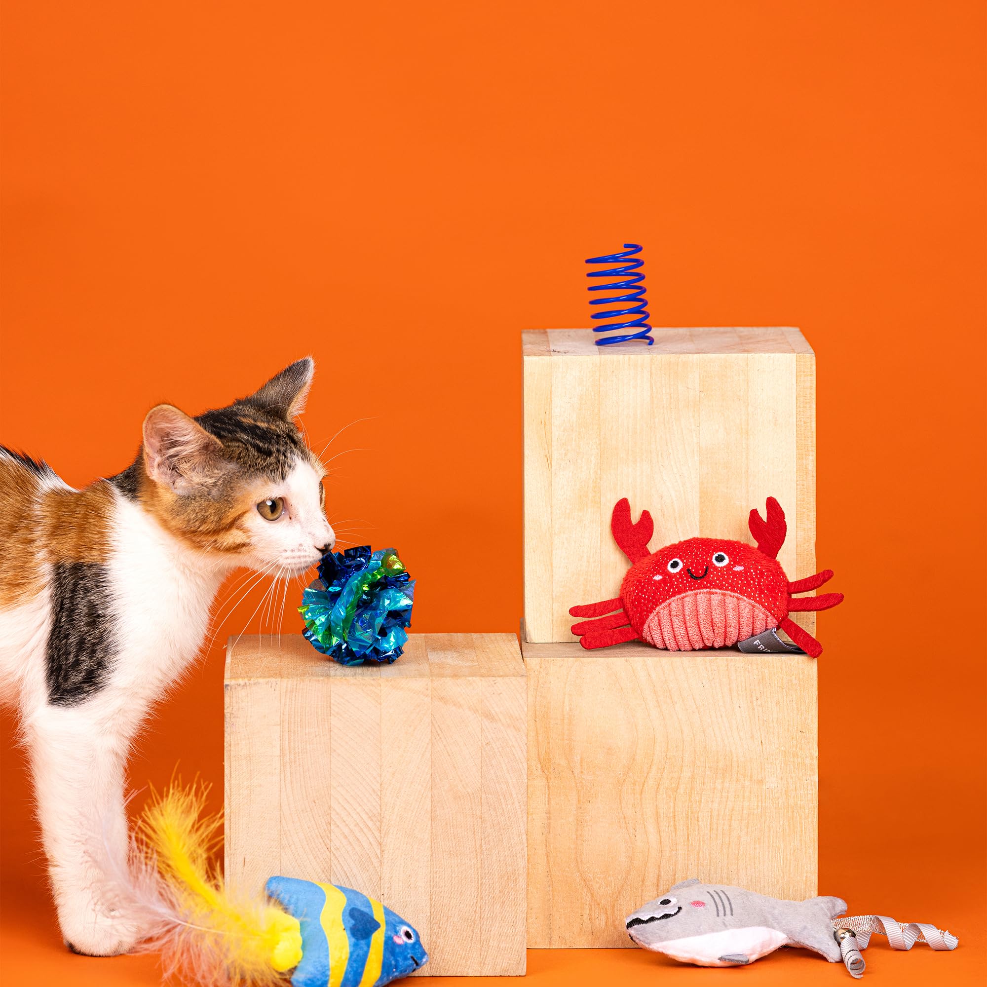 Fringe Studio 6PCS Multipack Cat Toy Set "WATER YOU WAITING FOR?", Pet Shop Collection (610022), Multicolour - Image 3