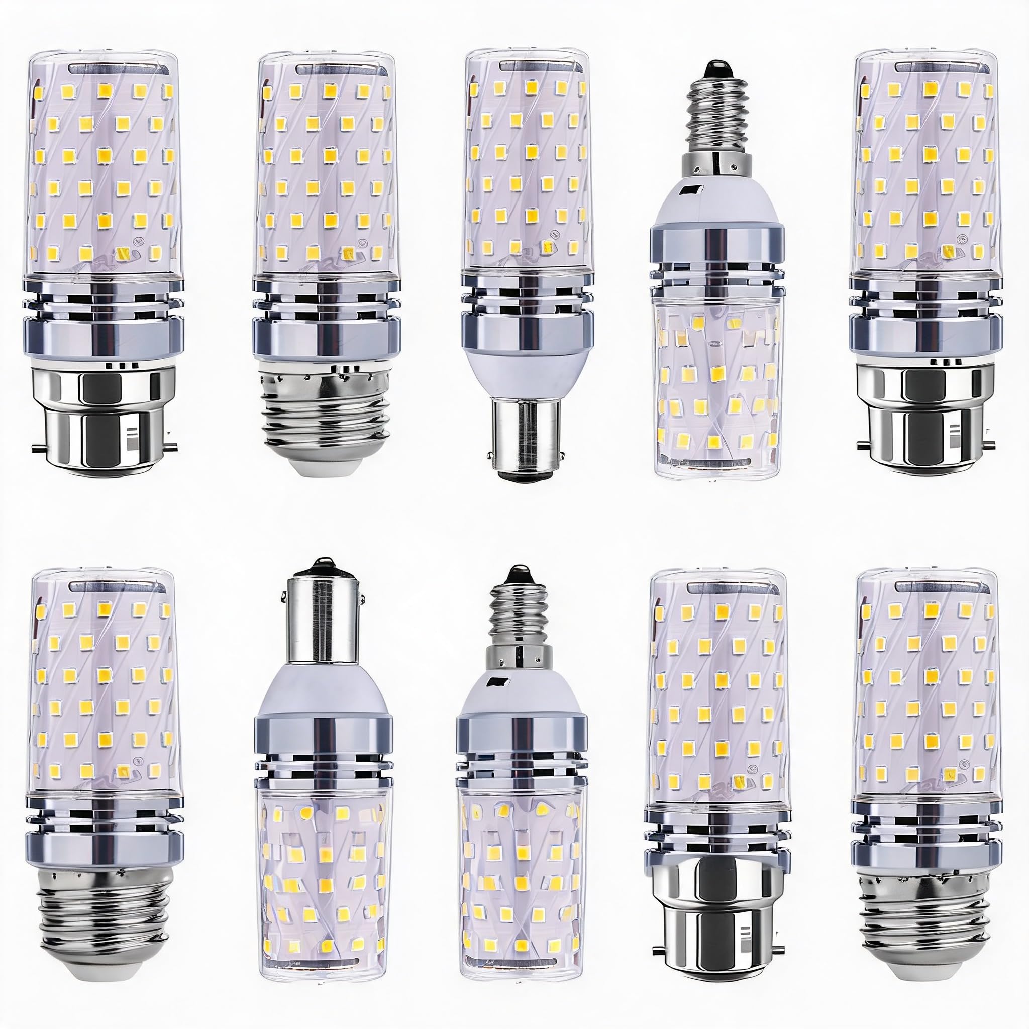 10PCS Multi-Base Corn LED Bulbs