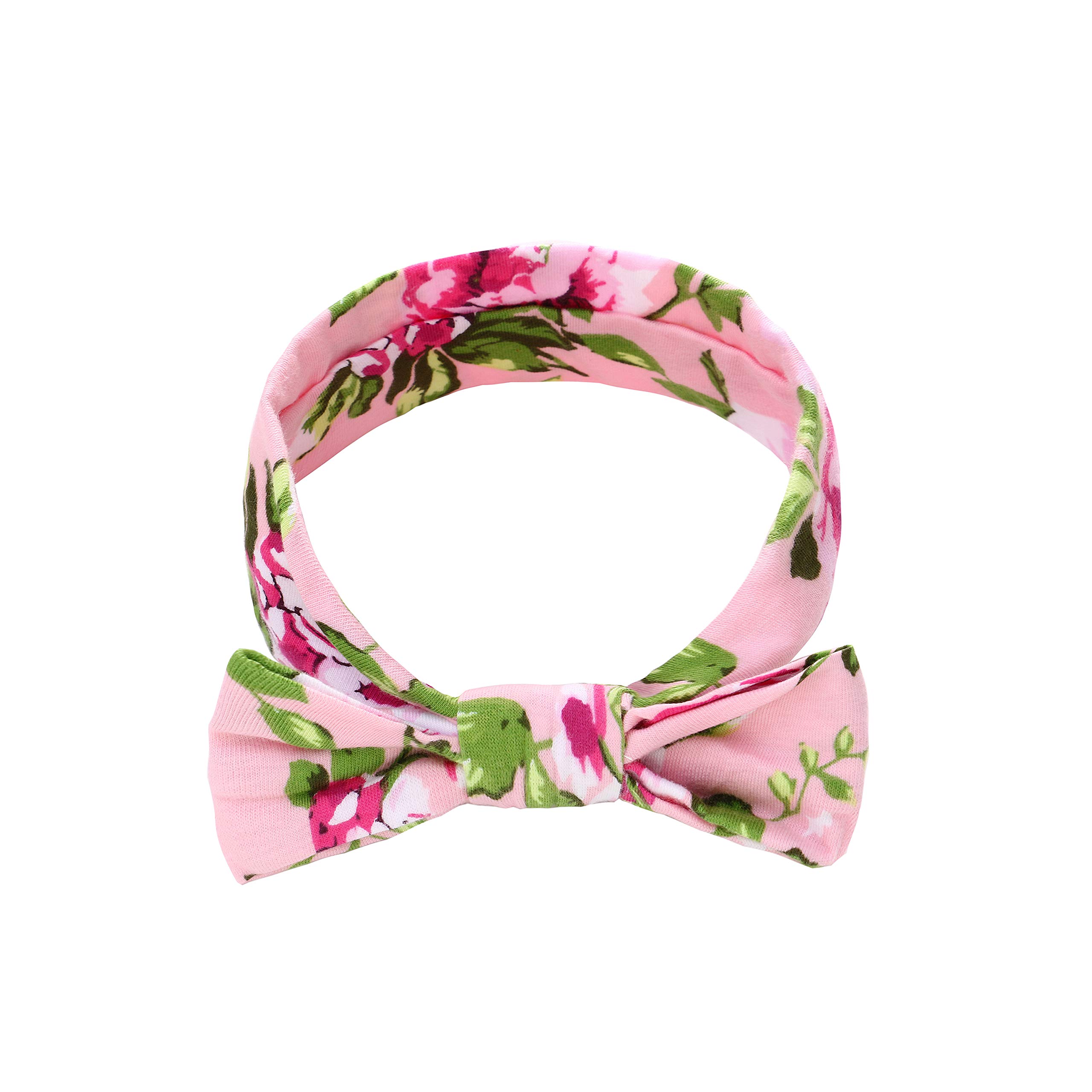 Baby Girl Headbands and Bows, Newborn Infant Toddler Hairbands, Handmade Hair Accessories for Baby Girls, Flower Hair Bows, Miracle Baby, Pink