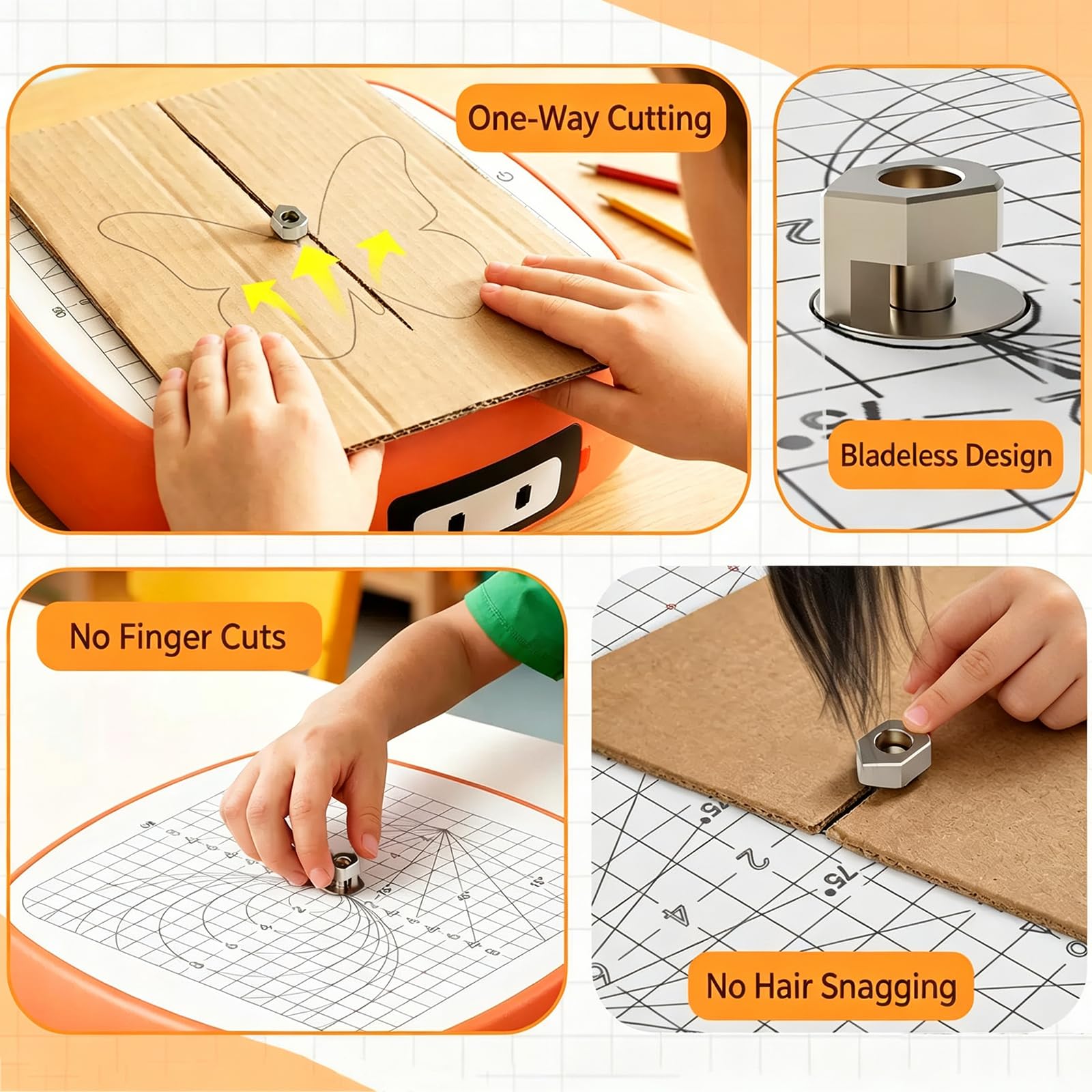 Taglierina per Cartone, Sega Elettrica Fai-da-Te, Senza Lame, per Cartone Spesso 3 Mm, Cartone Ondulato, Carta Kraft A4, Modelli 3D E Progetti Scolastici