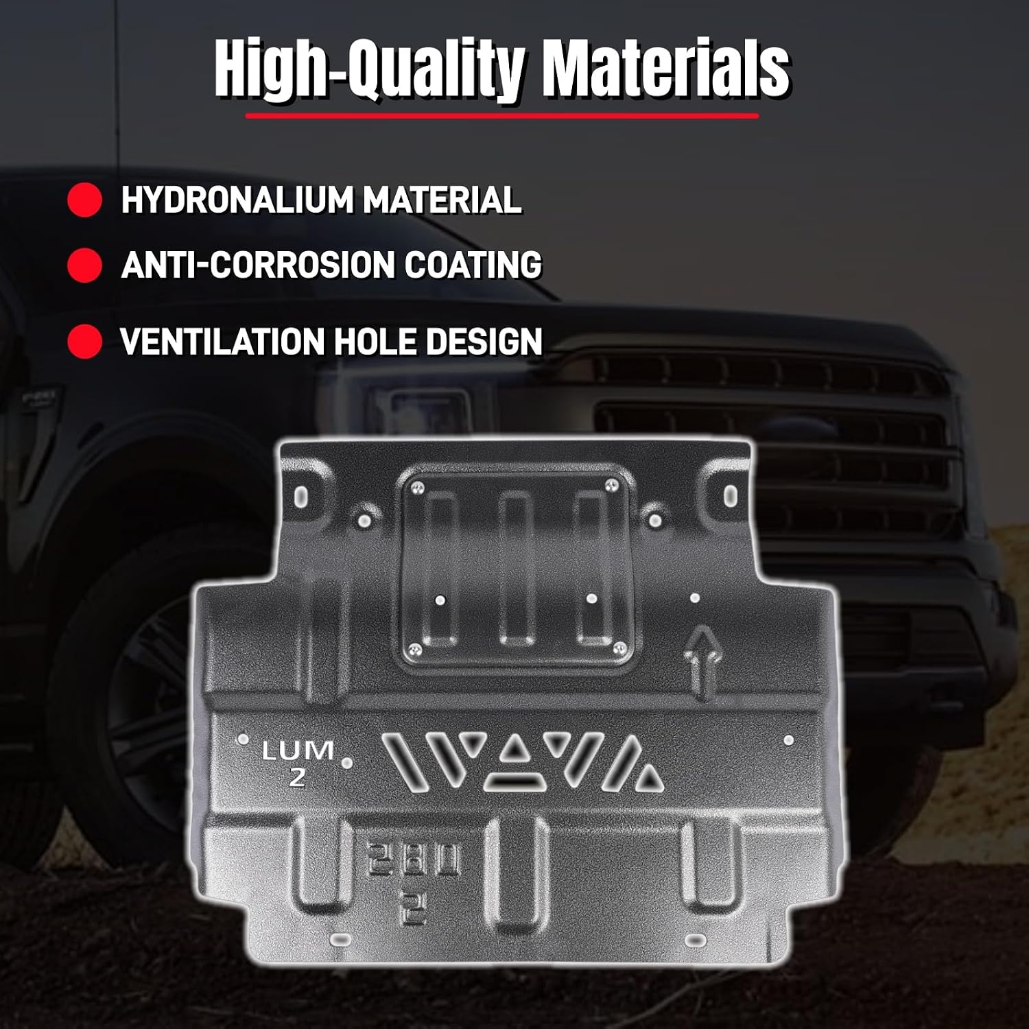 Front Lower Splash Shield Engine Splash Guard Replacement for 2018-2022 Ford F-150 FL3Z5D032D FL3Z-5D032-D