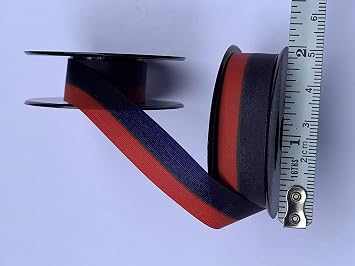Universal Typewriter Ribbons - Custom Color Twin Spool Typewriter Ribbons Blue and Red
