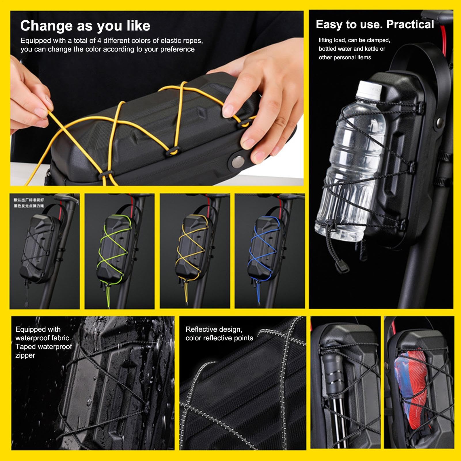 Borsa Monopattino Borsa Da Bici, Organizer Da Manubrio | Borsa da Manubrio Monopattino Organizer Anteriore per Moto, E-bike, Bici Strada, Mountain, Pieghevole