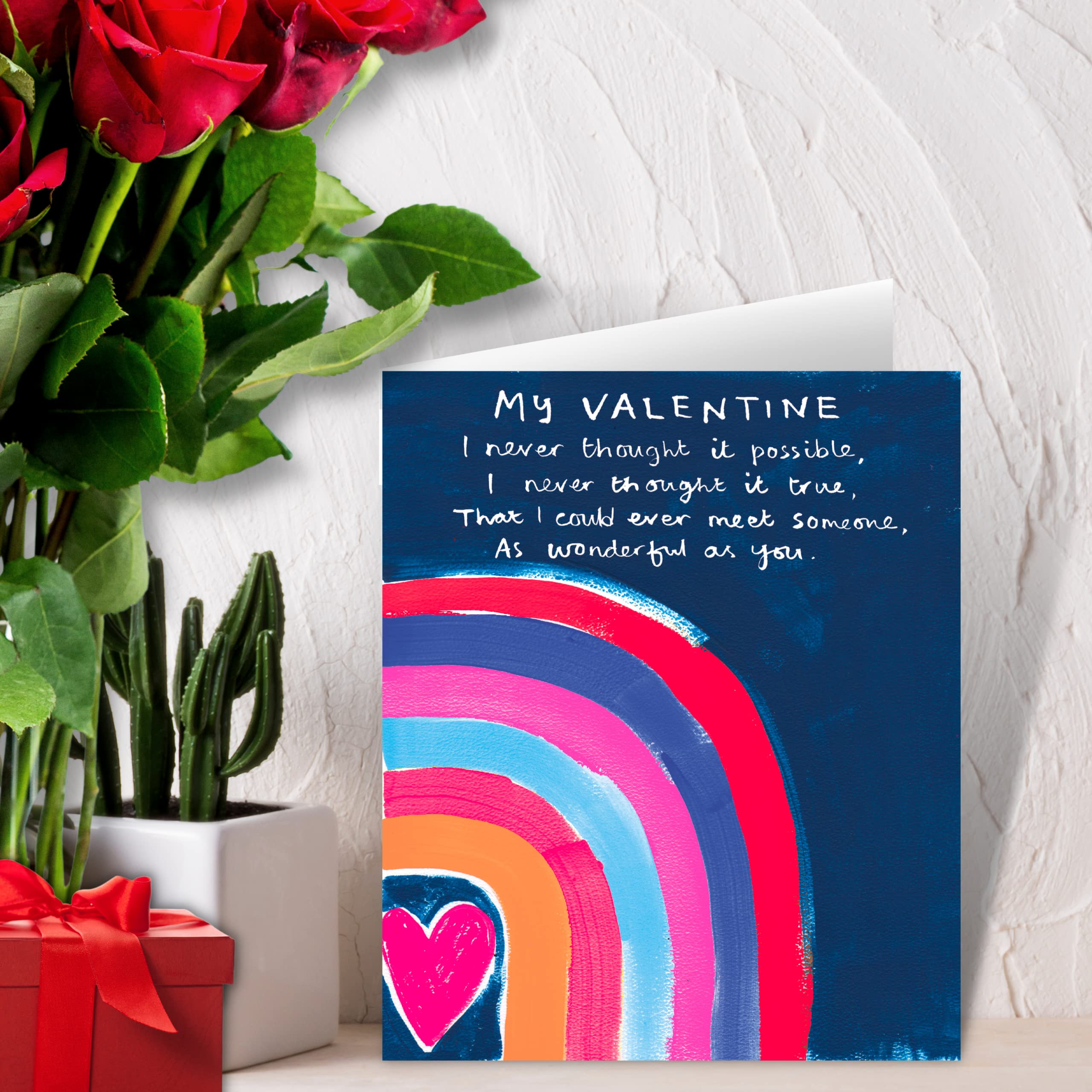 Biglietto Di San Valentino Divertente Per Lui O Lei, 14,5x14,5 Cm, Con Busta Rossa, Design UK - 3