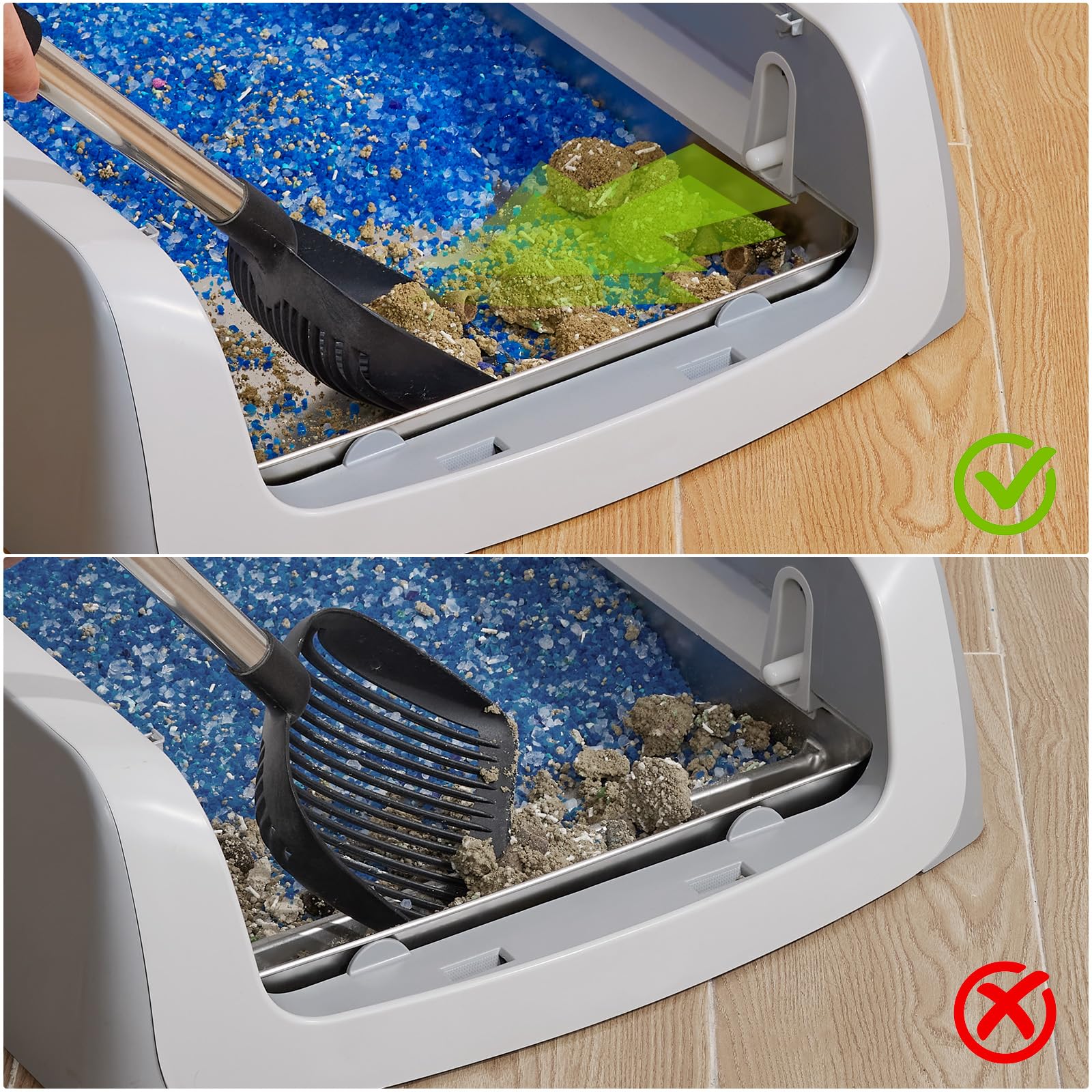 Yangbaga Stainless Steel Reusable Litter Tray, Compatible with Petsafe Scoop-Free Self-Cleaning Litter Box, Efficient Poop Collecting Design, Odor Control & Rust-Proof, Money-Saving Litter Box - image 4