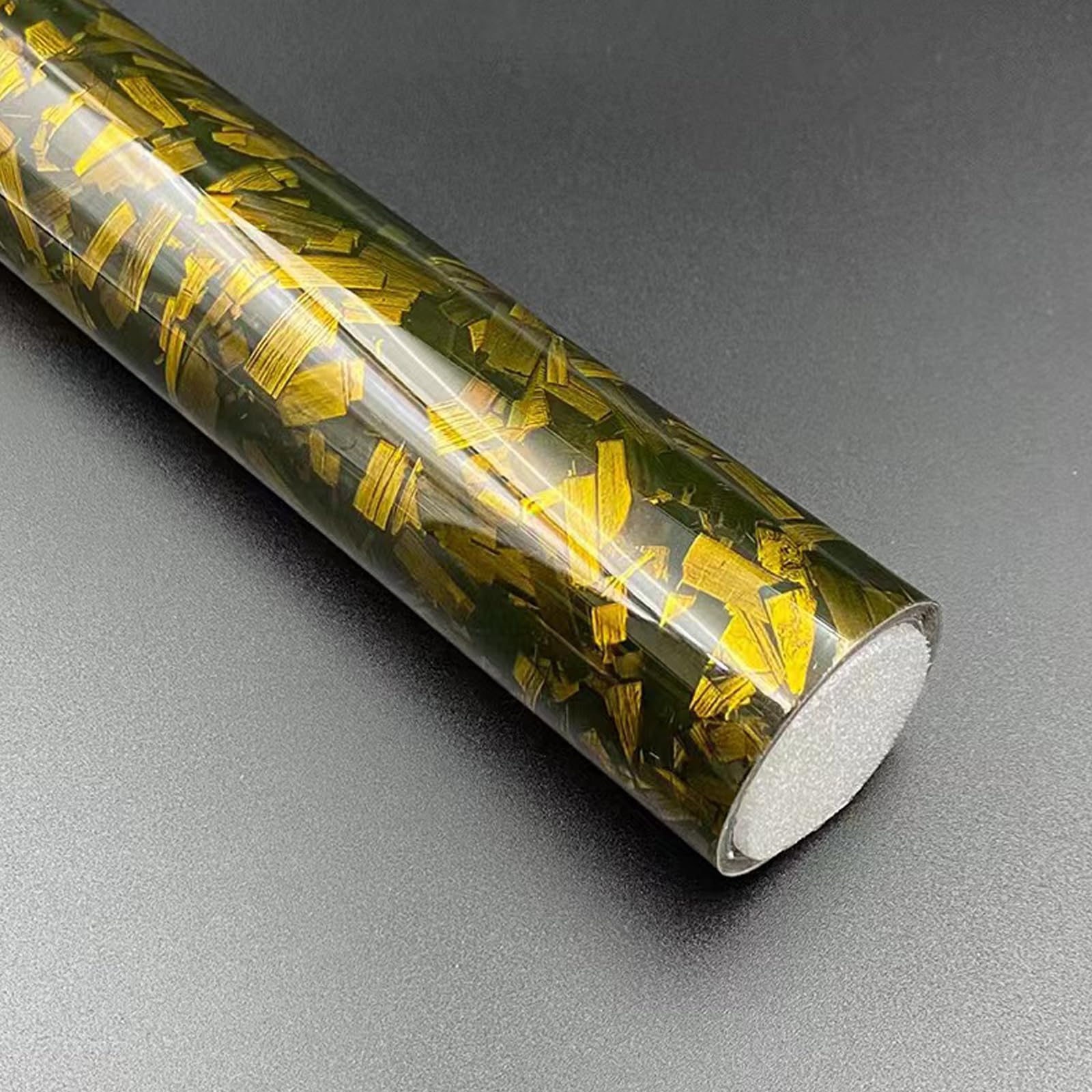 Snapklik.com : Gold Forged Carbon Fiber Vinyl Wrap, High Gloss Car Wrap ...