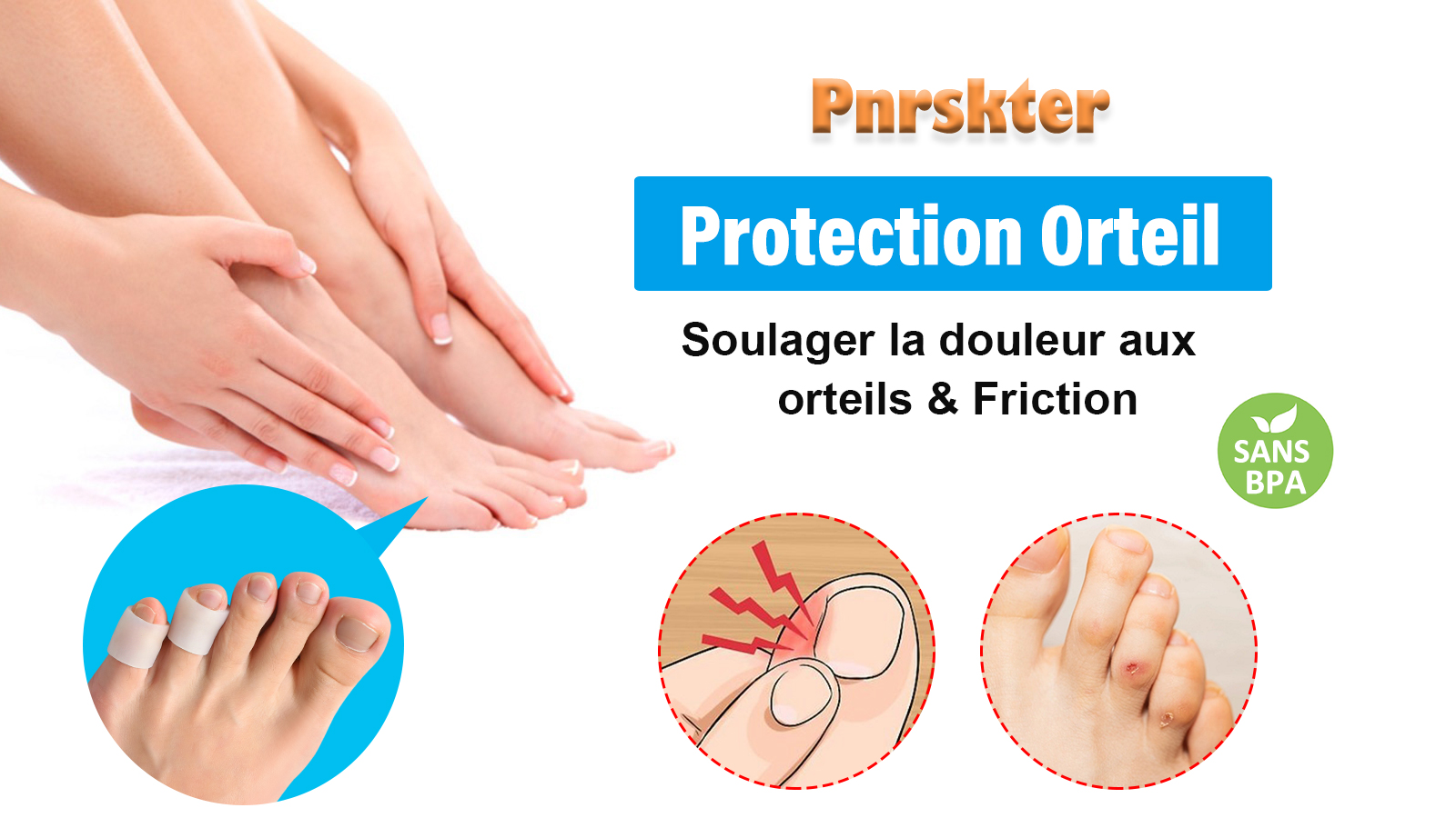 Lot De 100 Protections D'orteils En Silicone Anti-friction Pour