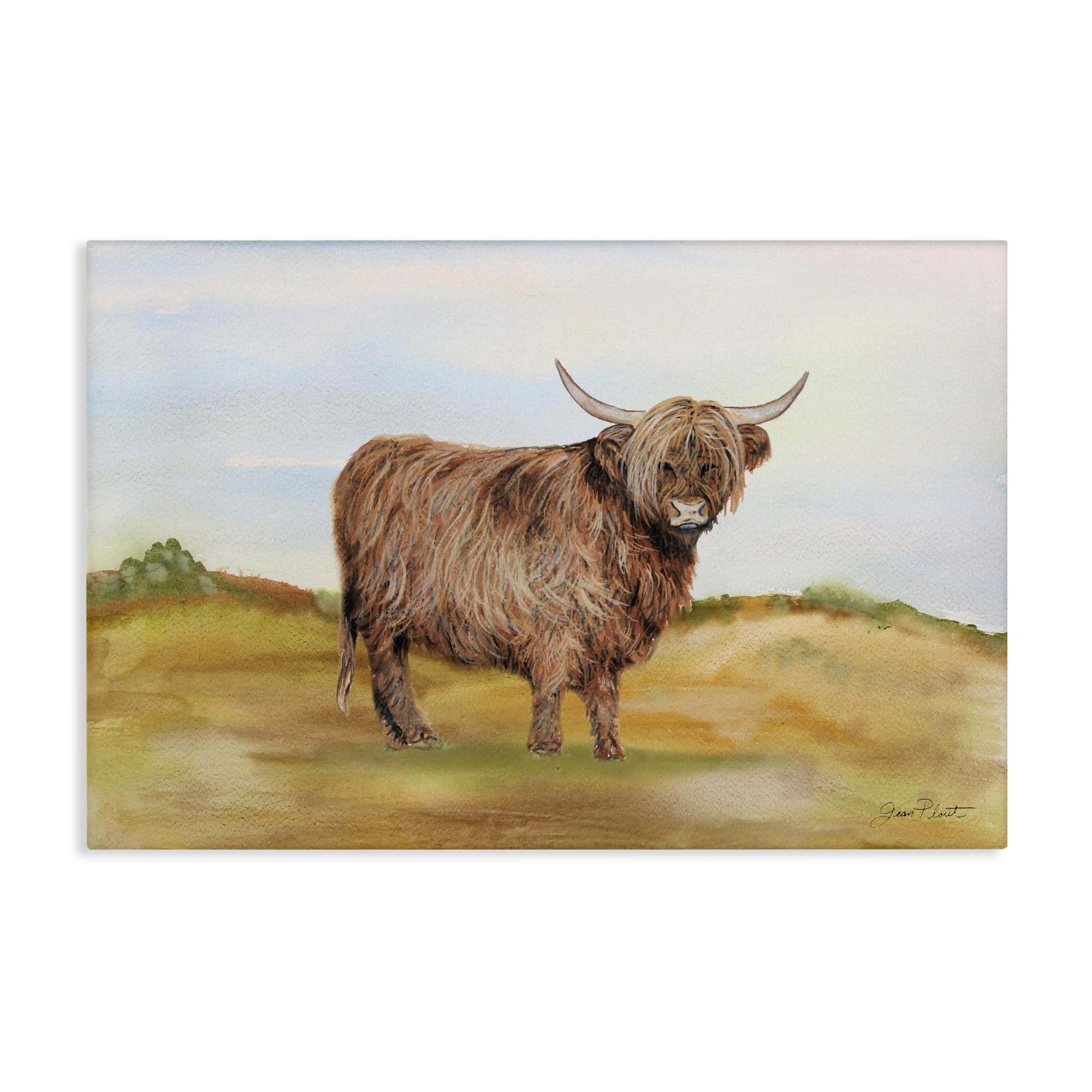Stupell Industries Farm Animal In Pasture Canvas Wall Art, design by Jean Plout, 20 x 30