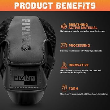 Boxing Pads Punching Mitts for Muay Thai,Punching,Sparring,Training | Focus Mitts, Curved Punch Mitts, For Martial Arts, Boxing Training, For Karate, Kickboxing, Taekwondo,for men and women