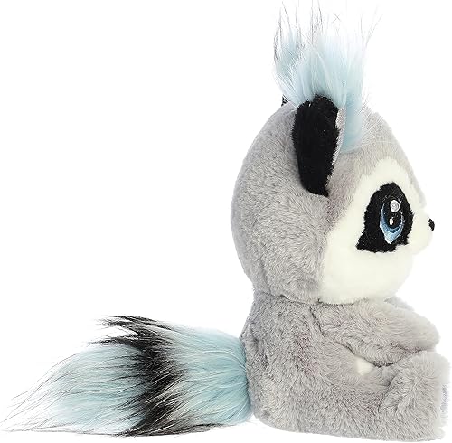 Miniatura 3 de Aurora Peluche de Rosette Raccoon encantado brillante - Juego imaginativo - Atractivo estético - Gris 10 pulgadas