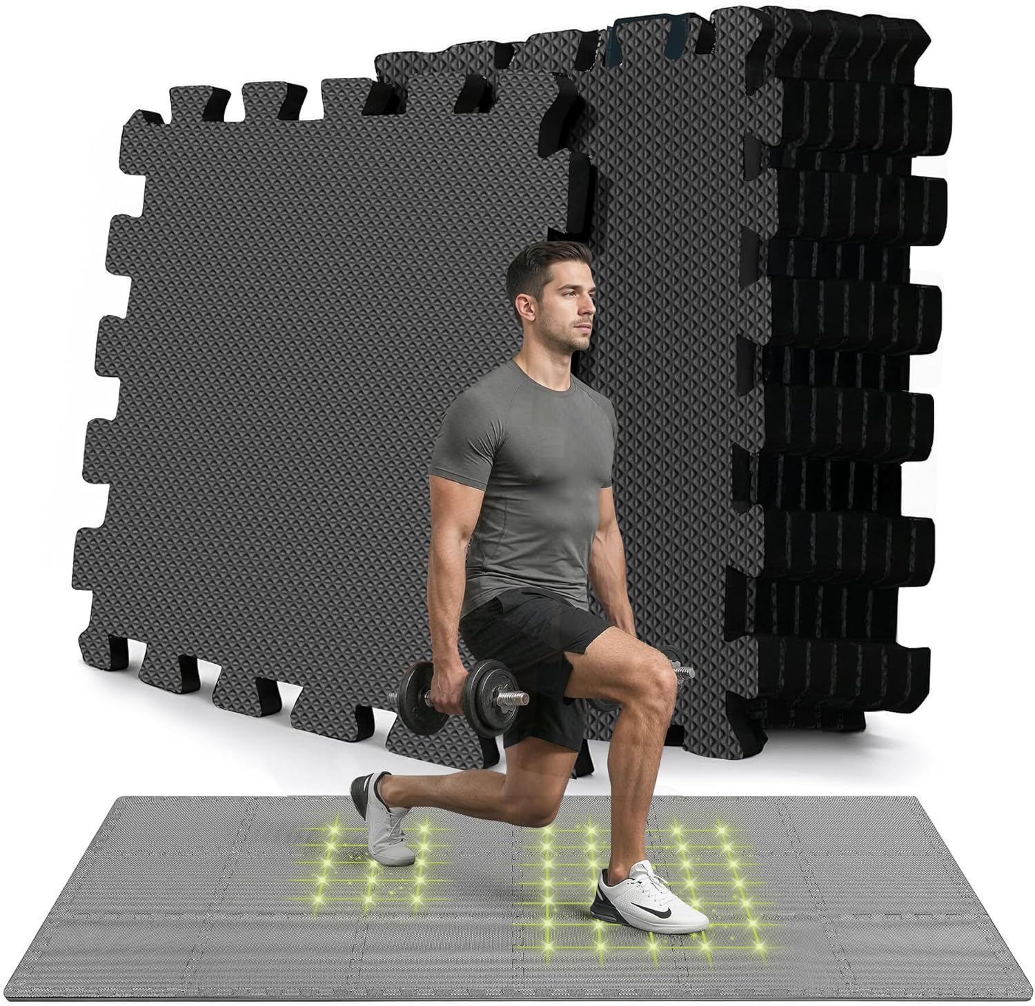 Protective Mats Floor Protection Mat Set Sports Mat Gymnastics Mat Puzzle Mat: Puzzle Sports Equipment Mat Fitness Mat Gym Mat Underlay Mat Floor Mat Sports Mat Training Mat Rubber Mat Yoga Mat